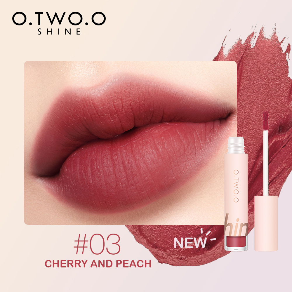 O.TWO. O soft cotton mist first love lip mud powder Blusher eye shadow can be used three times, velvet does not touch the cup and does not fade03#