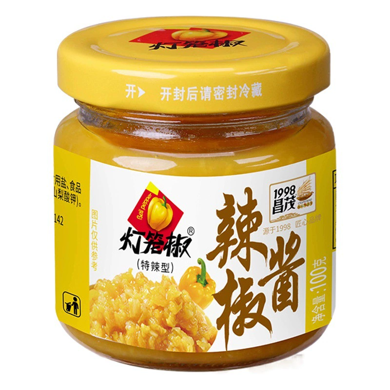 Changmao Yellow Lantern Чили-соус 100 г Специальный соус из измельченного перца Хайнань, чесночный острый соус, лапша и рисовый соус