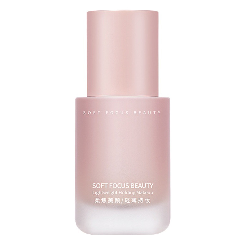 GECOMO mantener la base de maquillaje suave niebla natural claro no fondo oscuro maquillaje Fundación líquido pequeña botella de polvo