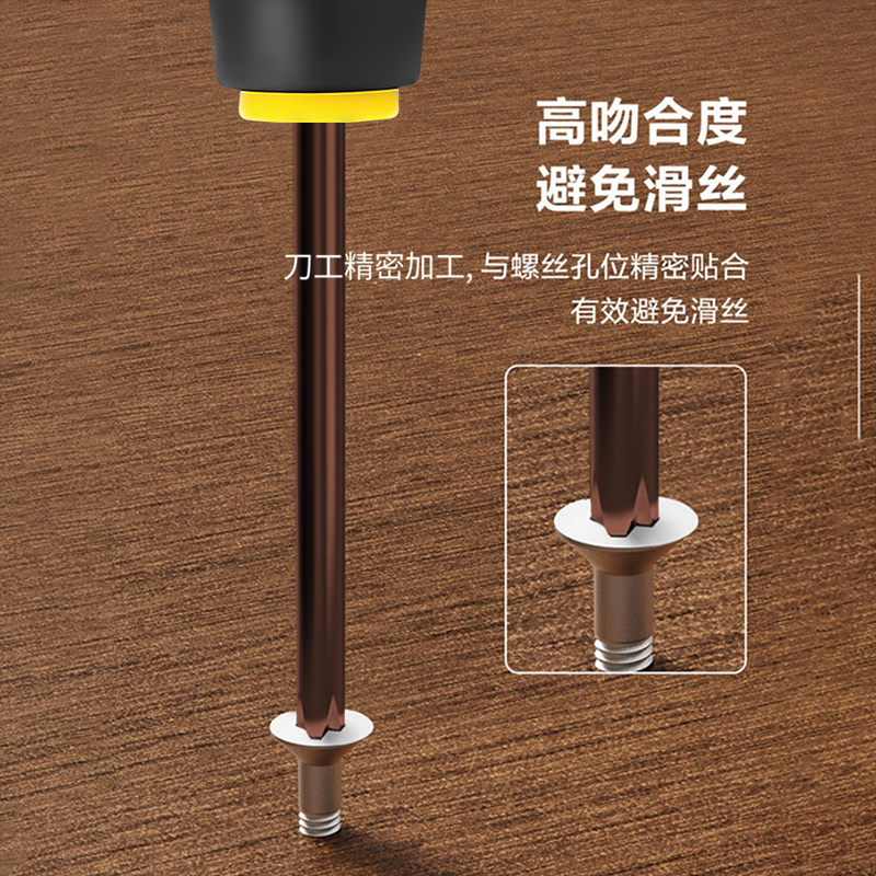Un destornillador de cruce de longitud alargada super duro de grado industrial herramienta de lote de tornillo magnético fuerte conjunto de pequeño destornillador de boca plana