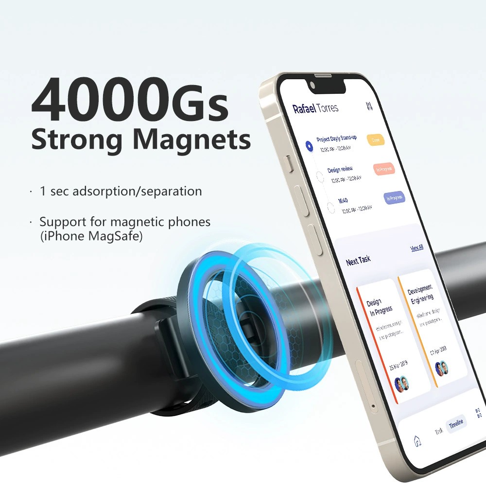 Новый магнитный держатель MagSafe для тележки, ремня для спортзала, портативный ленивый держатель для телефона на руку