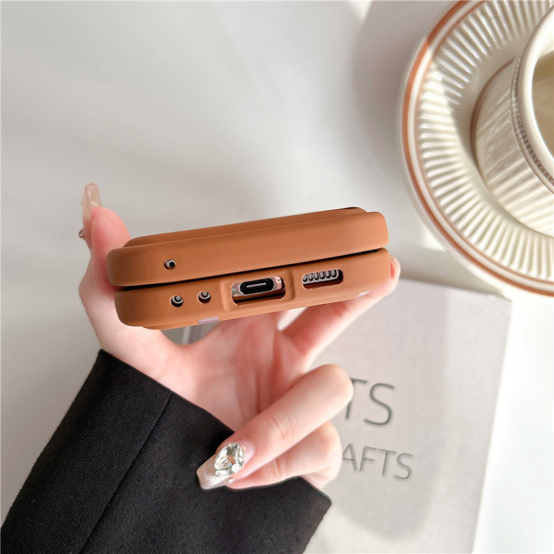 Korean style scarf dog for Samsung zflip 5 fold folding screen phone case Samsung Galaxy ZFLIP4 lanyard_voghion.com