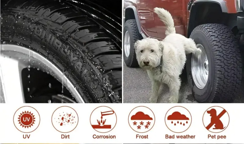 Amazon Cross-Border Tire Cover Rv Cover 420D Oxford Cloth 600D Car Tire Protection Sun Protection 4-Piece Set