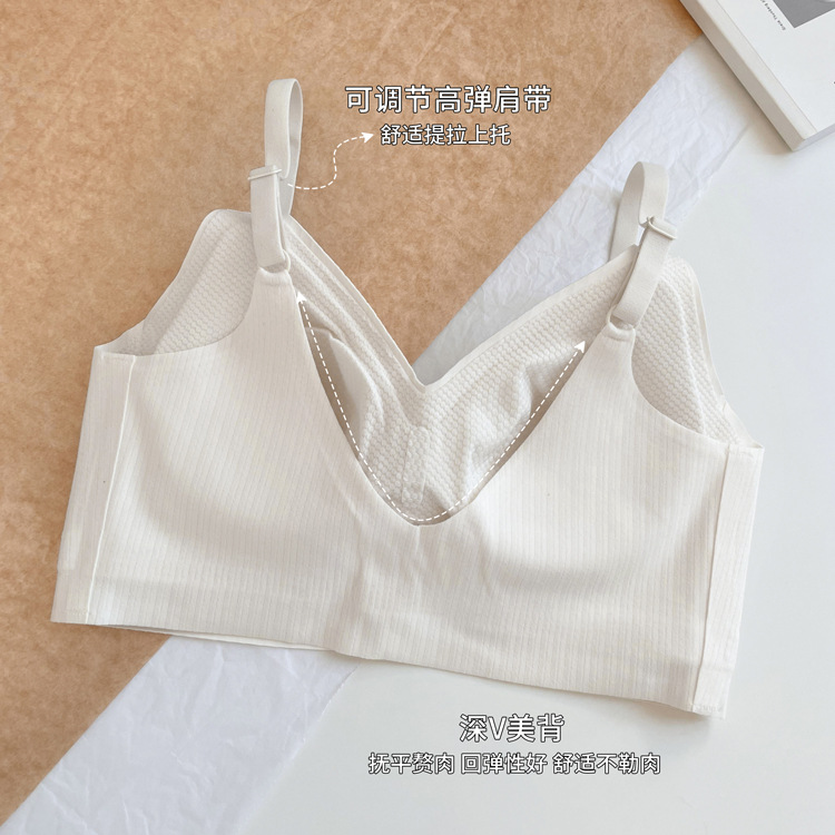 8842 otoño e invierno taza fija térmica ropa interior de las mujeres pequeño cofre grande y cómodo transpirable que recibe el pecho anti-flacidez sujetador de soporte superior