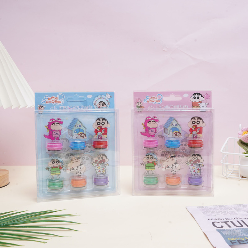 クロスボーダー新ラブブ6ピースアクリルシールかわいいDIYハンドブックシール幼稚園絵画スタンプ|undefined