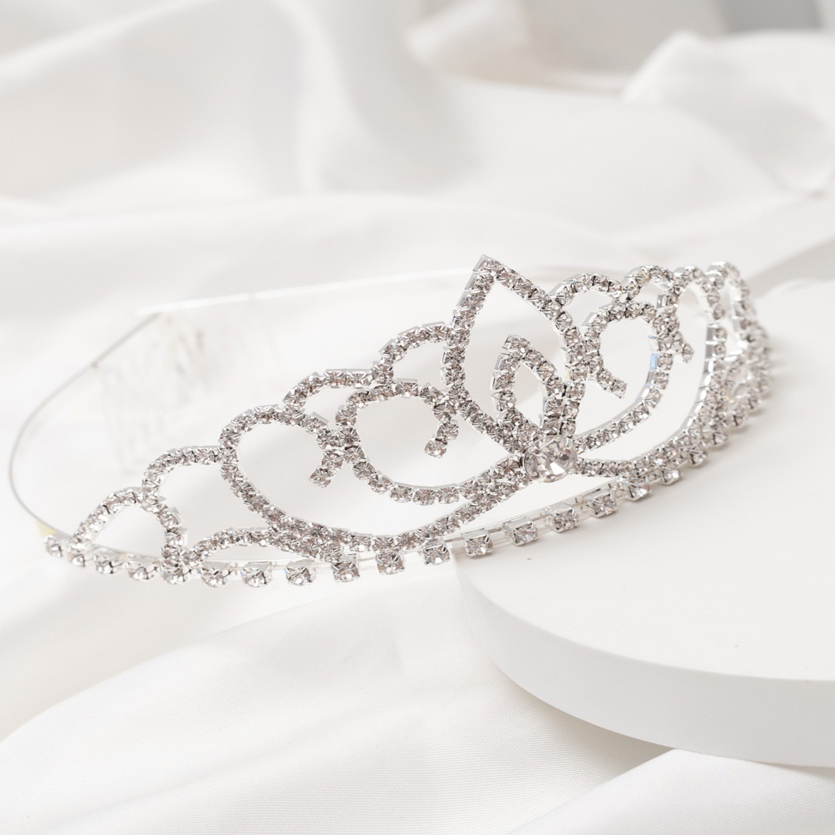 Moda coreana de alta calidad diamante joyas de cabello corona de novia dulce niños cabeza banda de productos fabricantes al por mayor