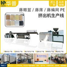PE仿藤编网 户外防水防霉 六角八角孔 柜门屏风装饰材料生产线