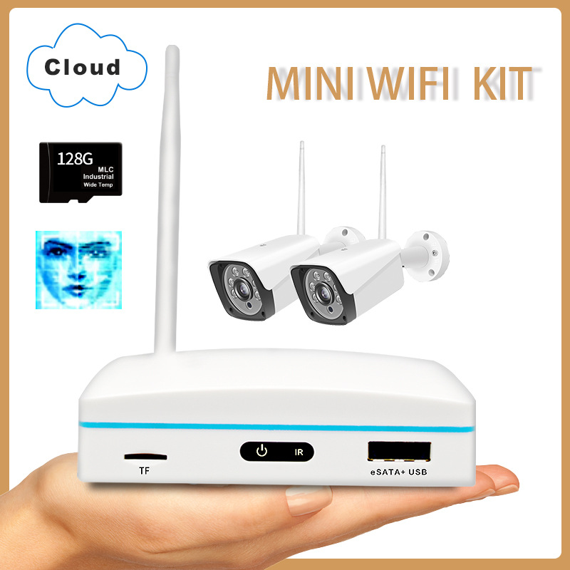 mini WiFi kit枪机 WiFi NVR套包 TF卡存储 2路