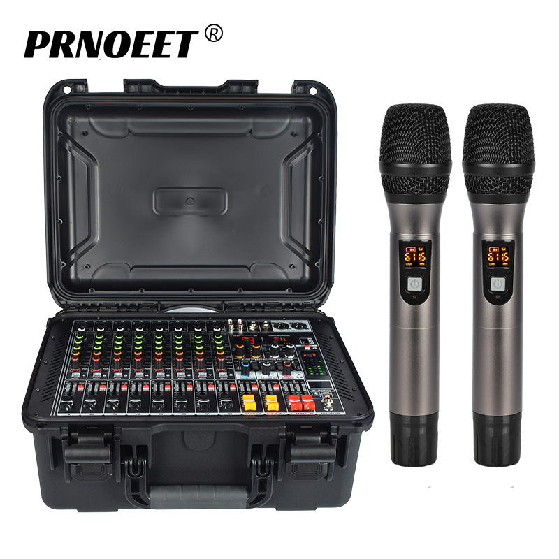 Mixer with power amplifier all-in-one machine professional effect DSP reverberation Bluetooth balanced KTV home performance low price direct sales