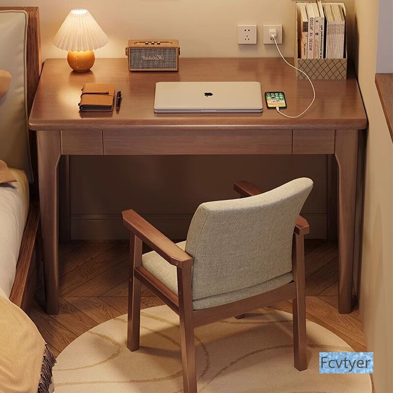 All-Solid Wood Desk for Home Use, Simple Office Desk for Bedroom, Computer Desk for Small Apartments, Student Study Desk, Writing Desk