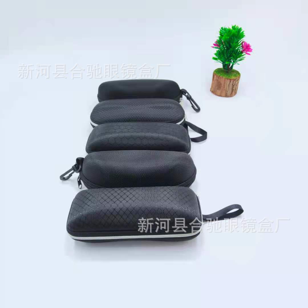 批发大号运动墨镜盒男女款简约太阳眼镜盒拉链创意近视眼睛盒批发