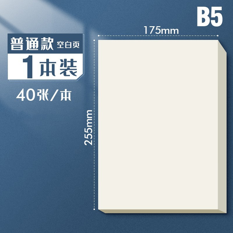 B5 공백 [일반 스타일/40매]