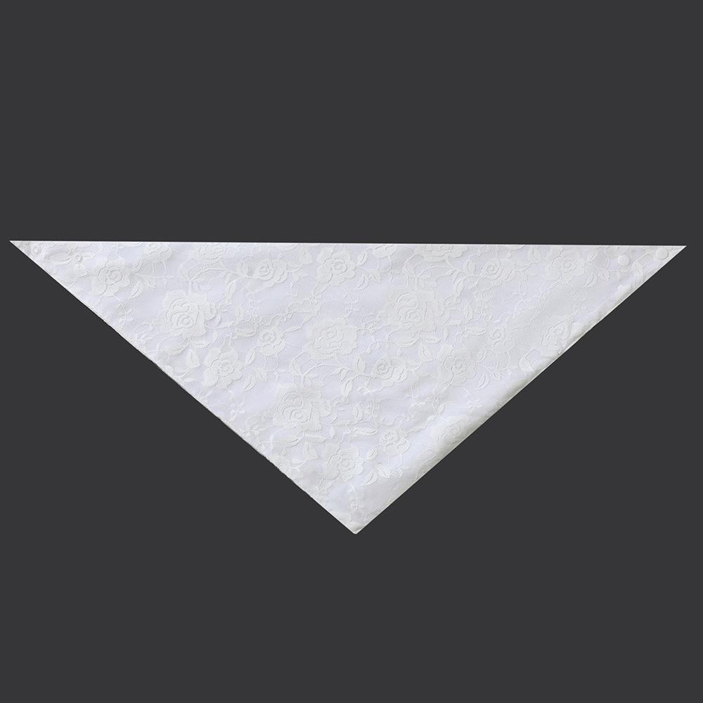 Tanpopo trajes de boda británicos transfronterizos toallas de saliva para mascotas bufandas de encaje para perros toallas de triángulo para mascotas