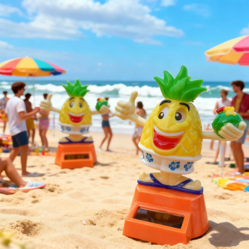 Солнечное украшение ананасовая голова качая головой Кукла мультфильм подарок детский трансграничный интерьер Креативный интерьер автомобильные принадлежности