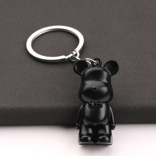 Vicious Bear Keychain Cute Internet Celebrity Cartoon Teddy Bear Figure Ornament Car Keychain Couple Schoolbag Hook