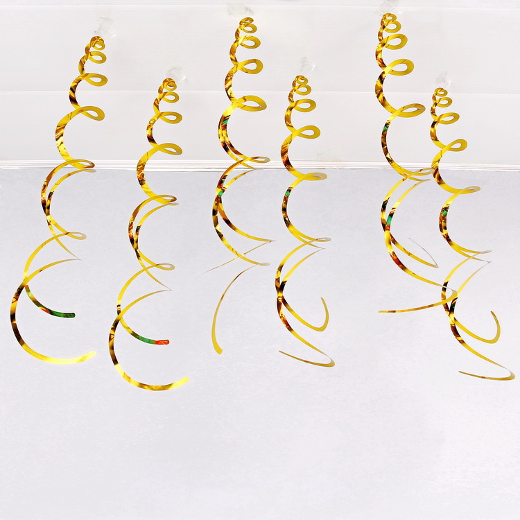 Decoración navideña vórtice PVC espiral colgante decoración de ventanas de flores de corredor diseño de decoración de techo a medida