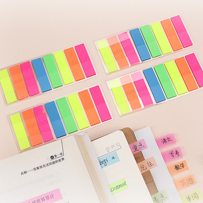 定制8条抽取式便利贴便签盒N次贴透明PET印刷记事贴组合创意便签|ru
