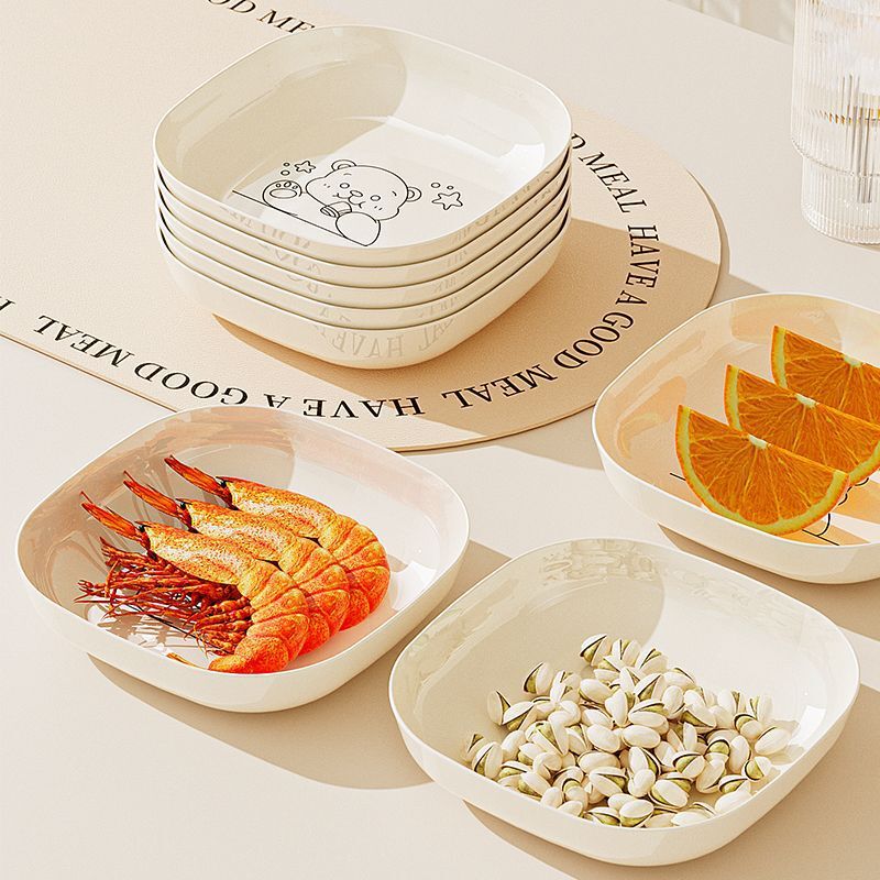 Household Bone Spit Plate, Dining Table Bone Spit Plate, Plastic Vegetable Bone Plate, Living Room Fruit Plate, Bone Spit Plate, Garbage Residue Plate