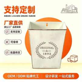 厂家直供铁艺复古做旧壁挂式花篮家居装饰品挂件花瓶园林用品批发