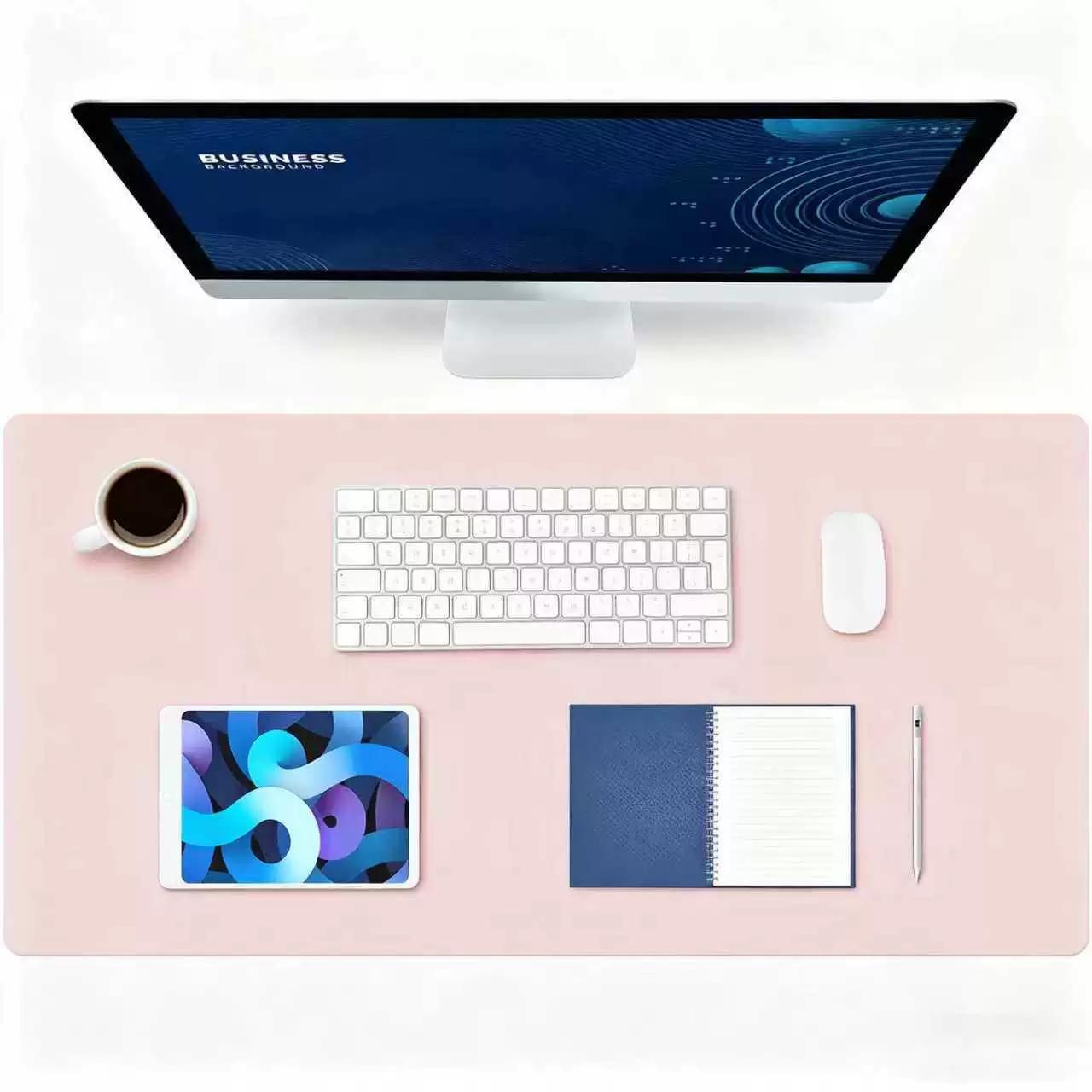 Waterproof Mouse Pad Oversized Desk Mat Leather from Yomiego