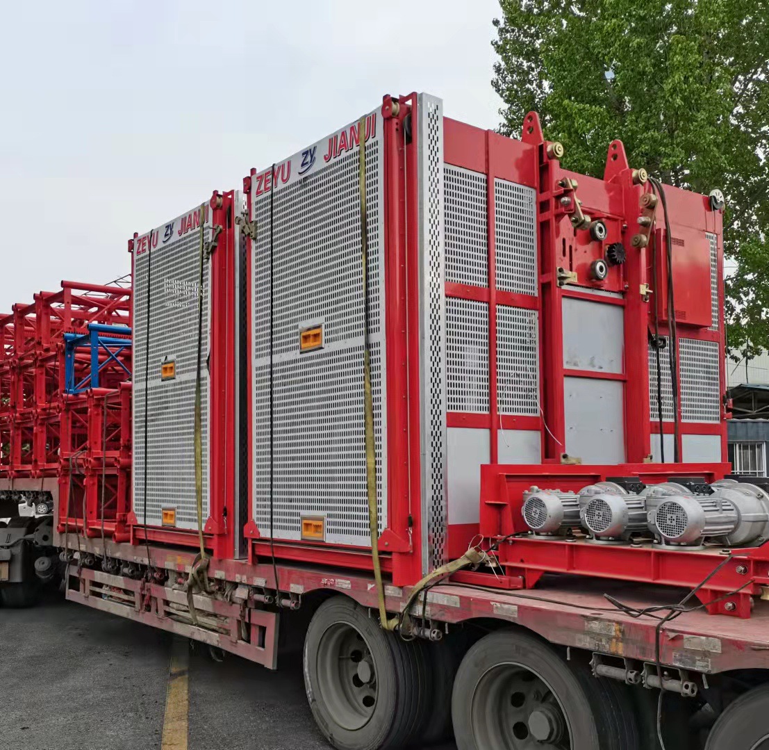 山东泽宇生产施工升降机   施工升降机标准节 人货电梯厂家