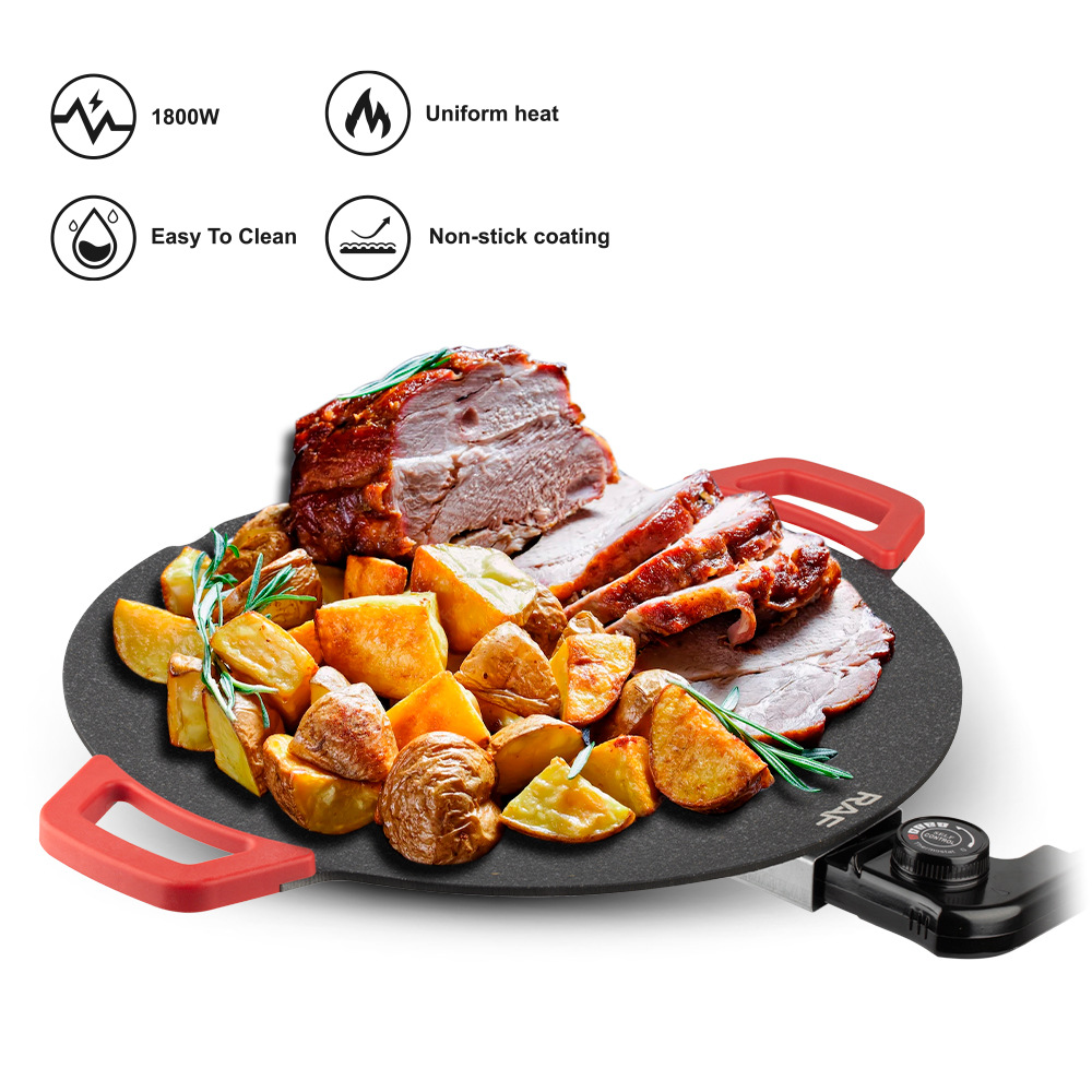 Piastra grill antiaderente per bistecche e barbecue_voghion.com