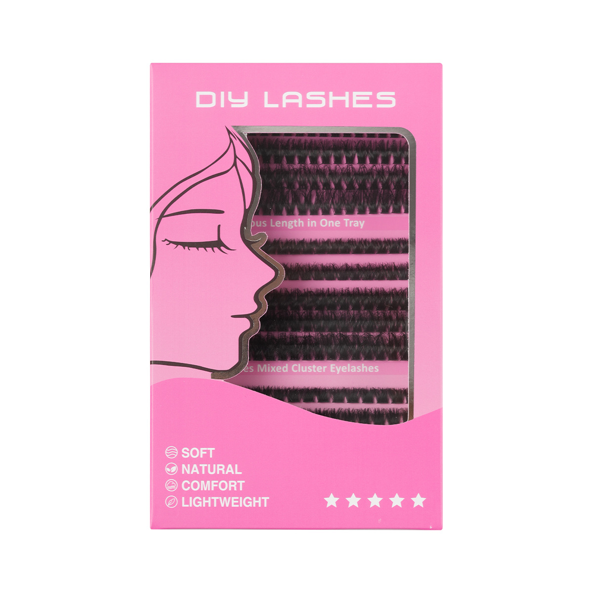 DIY pestañas falsas pestañas extensión set resi цы 30D / 60D fábrica de pestañas transfronterizas europeas y estadounidenses