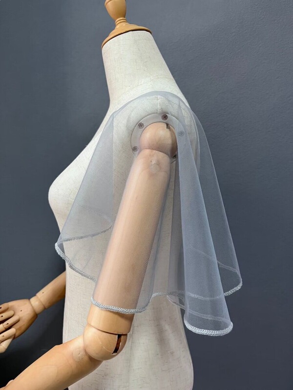 Fake Collar, Sleeves, Loose-Fitting Semi-Finished Mesh Top, Shawl, Women's Lace Shoulder-Covering Short-Sleeve Wedding Garment Fake Collar, Sleeves, Loose-Fitting Semi-Finished Mesh Top, Shawl, Women's Lace Shoulder-Covering Short-Sleeve Wedding Garment