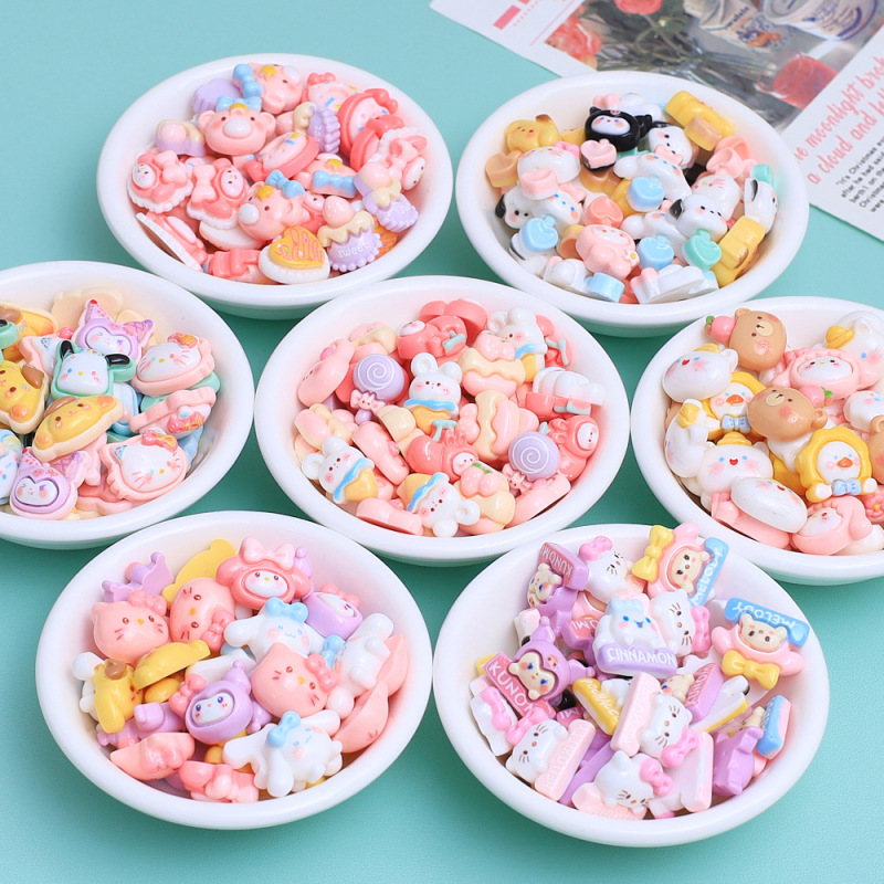 Mini Cartoon Animals Mixed Handmade DIY Jewelry Accessories Cream Glue Resin Small Accessories Nail Art Material Package Mini Cartoon Animals Mixed Handmade DIY Jewelry Accessories Cream Glue Resin Small Accessories Nail Art Material Package