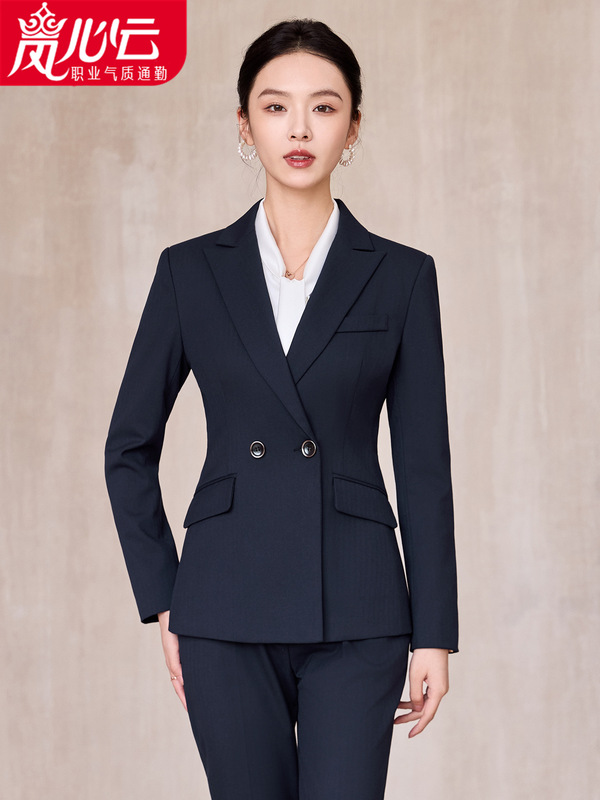 黑色西装套装女公务面试正装通勤气质白领经理工作服酒店前台西服|undefined