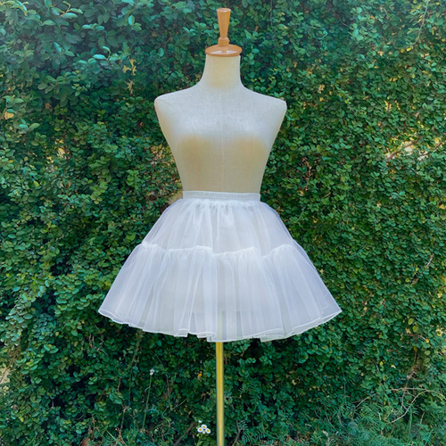 Bust lolita Lolita petticoat 35cm dog short daily boneless soft gauze petticoat own factory high quality and good price