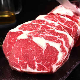 安格斯眼肉原切牛排新鲜牛扒谷饲雪花生牛肉进口烤肉食材厚切