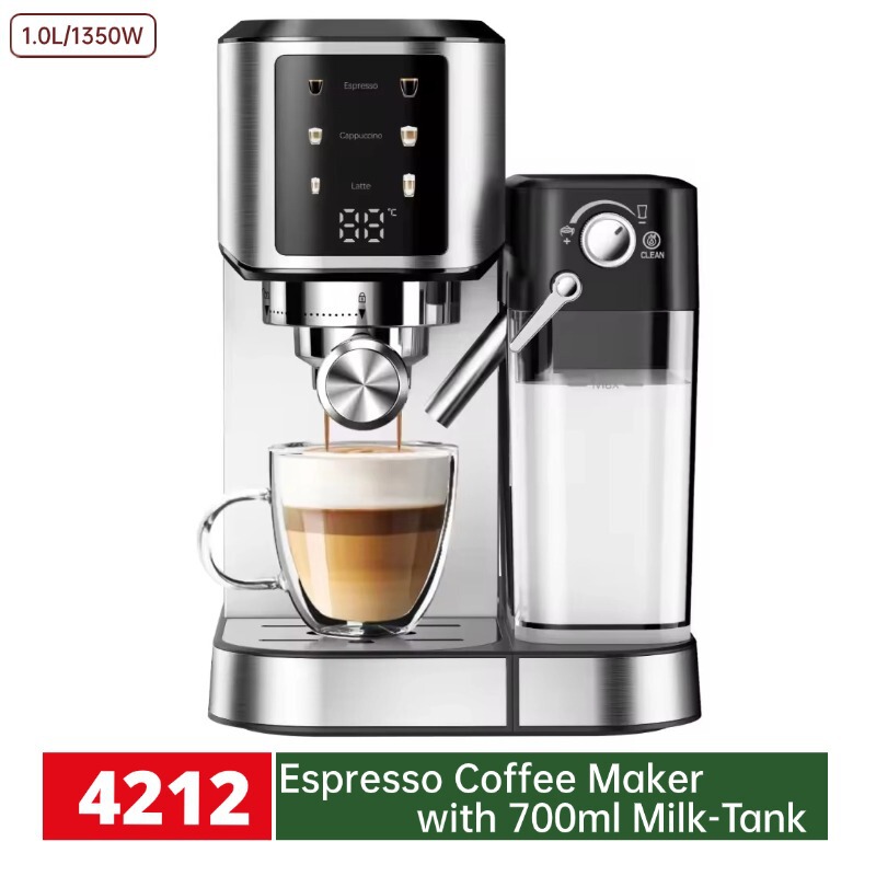 Cross-Border Hot-Selling Wholesale Classic Italian Coffee Machine for Home, Hotel, and Restaurant Espresso Machine