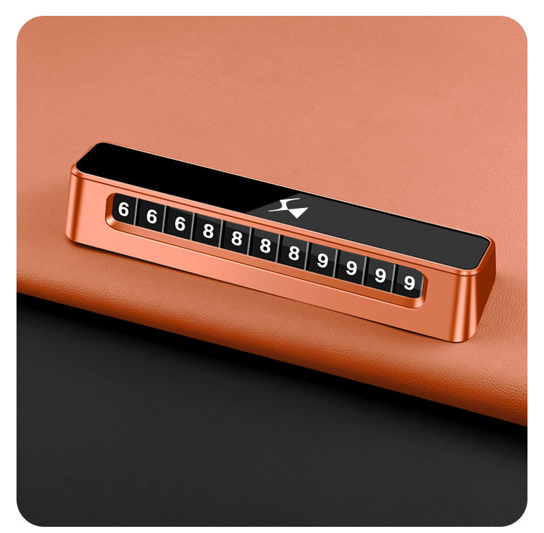 Suitable for DS car temporary parking sign DS9 76543, car phone number card, car interior accessories
