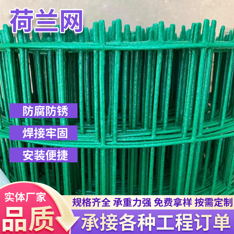 养鸡用荷兰网铁丝网养殖网栅栏防护网钢丝网隔离栏围栏网硬塑围网