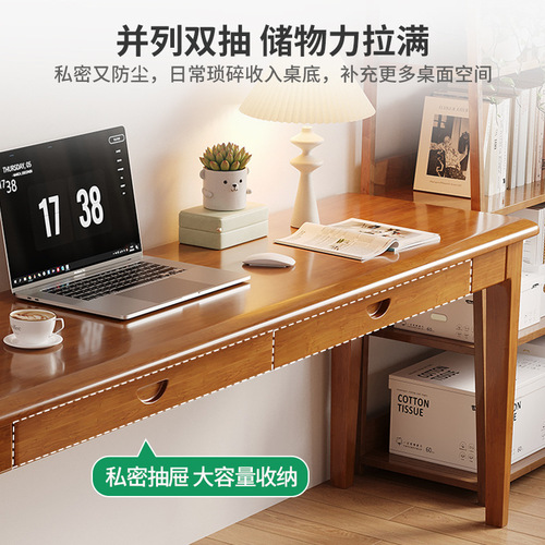 Desk home girl's bedroom long table simple rental house long table against the wall workbench balcony narrow computer table