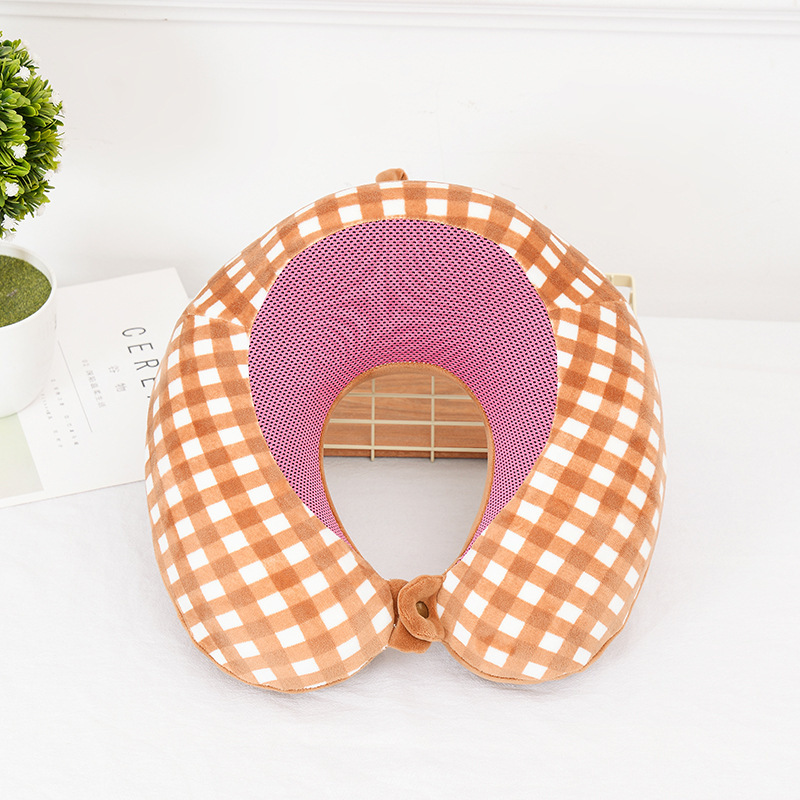 Almohada en Forma de U al por Mayor con Logotipo Personalizable, Almohada para Siesta, Almohada de Viaje para Coche, Almohada de Descanso para Avión, Almohada para Dormir de Lado