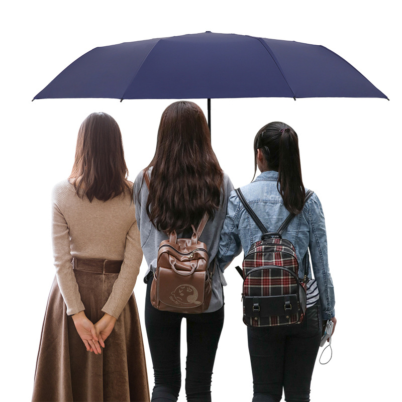 Paraguas plegables automáticos más grandes regalos comerciales paraguas publicidad al por mayor paraguas imprimible LOGO paraguas