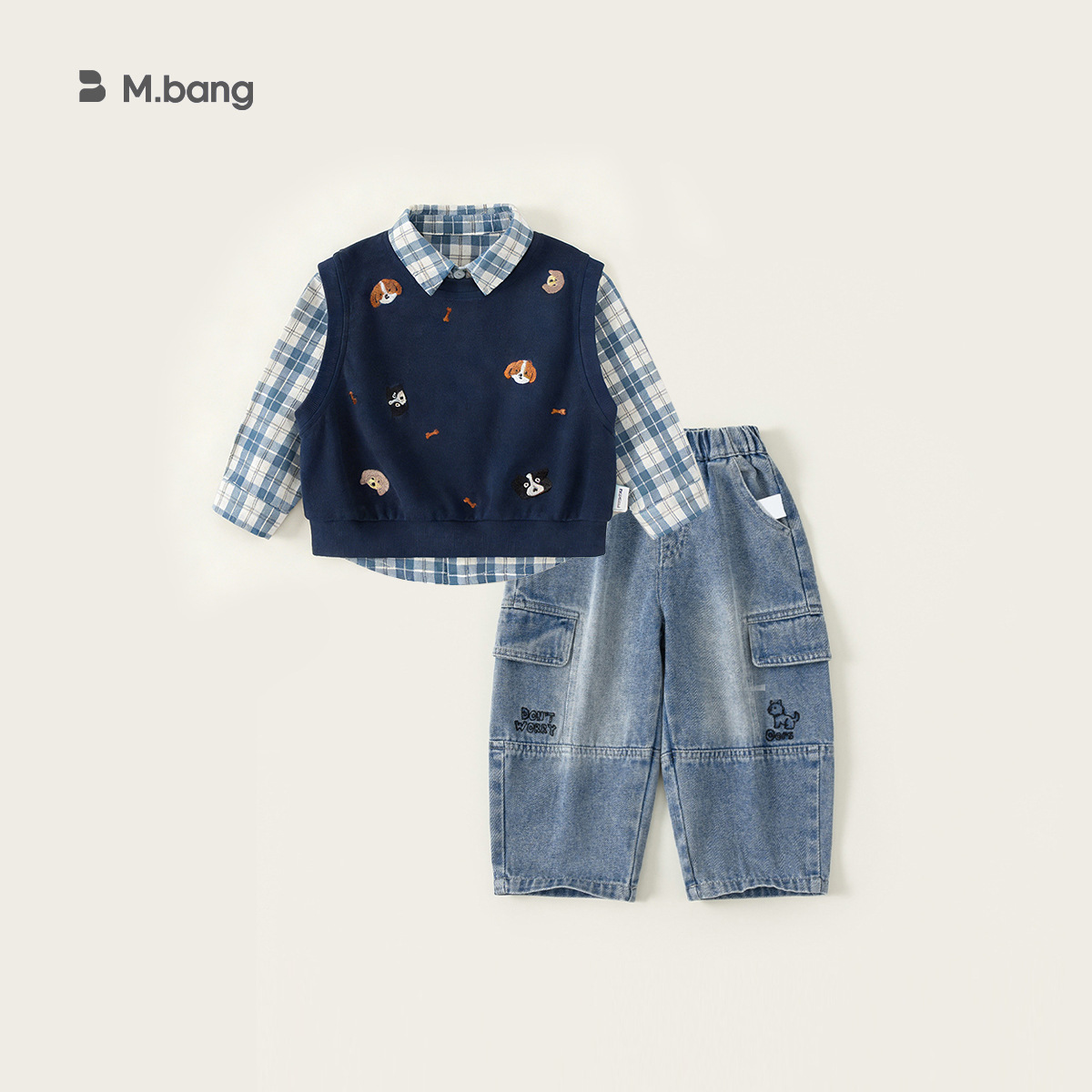 Navy blue (three-piece set) CY85054C