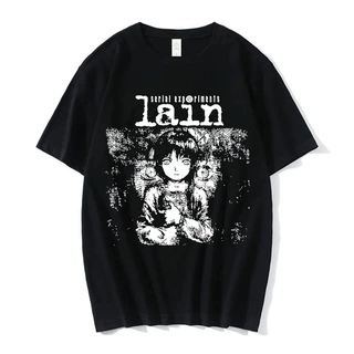 Anime Serial Experiments Lain T-Shirt Men Women Graphic T Sh