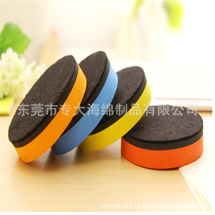 汽车镀晶打蜡抛光海绵刷边角擦月牙形海绵轮胎刷EVA贴合毛毡擦