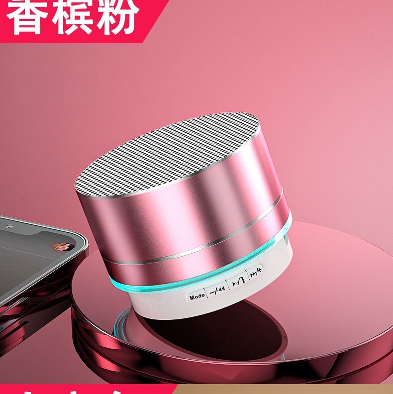 ポータブル A10 メタル Bluetooth スピーカーミニ小型鋼砲 USB ノートブックオーディオ屋外ワイヤレスカーオーディオ|undefined
