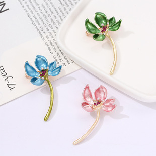 Creative Lotus Lotus Brooch, High-End Literary Palace Style Corsage, Elegant Personalized Brooch, Wholesale Gift