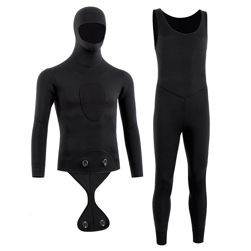 3mm漁猟服潜水服別体ウェットスーツ防寒保温水着サーフィン服浮潜深潜水肺長袖|undefined