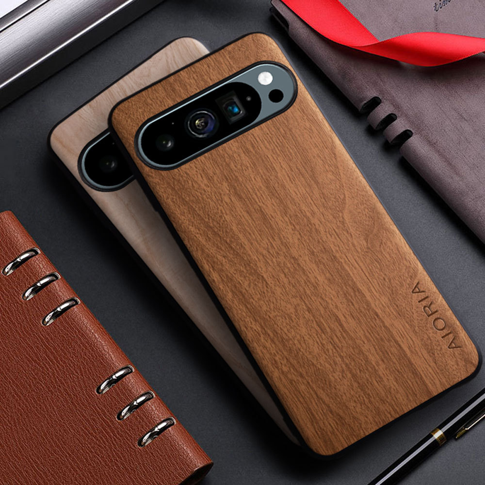 For Google Pixel 9 XL Google Pixel 9 Pro Google 8A Staggered Wood Grain Phone Case