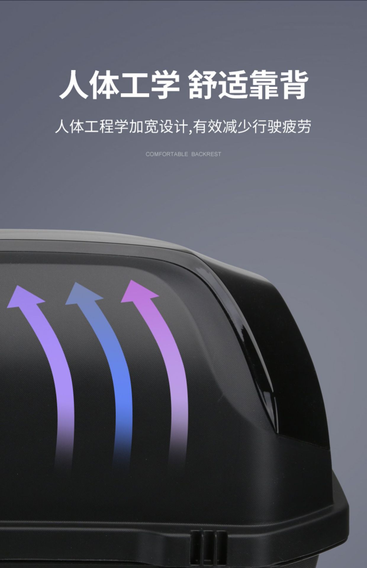Suitable for Motorcycle Trunk Large Capacity Non-Aluminum Alloy Tail Box Pedal Electric Vehicle Rear Trunk Large Universal
