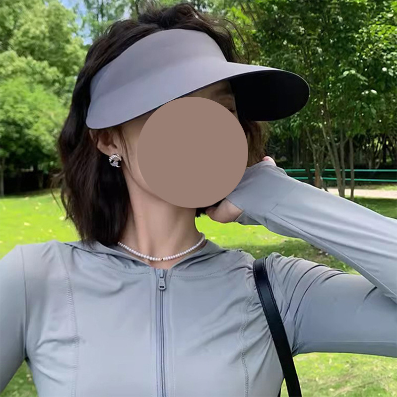 Γυναικείο, καλοκαιρινό, άδειο τοπ για άνδρες, καπέλο ηλίου για ποδηλασία με μεγάλο γείσο_voghion.com