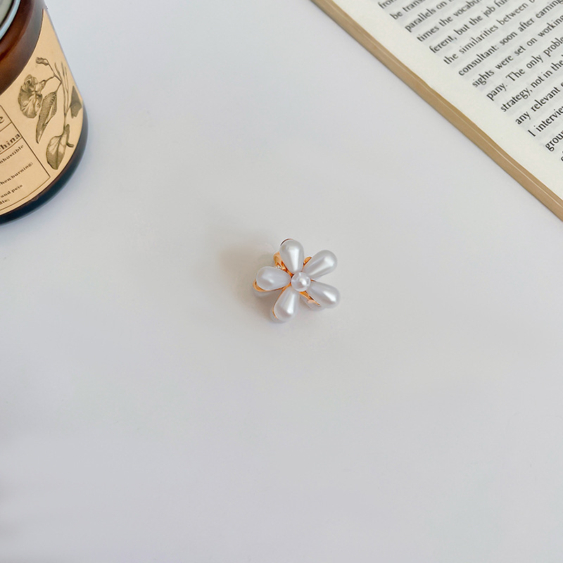 Perla imitación de cabello de perla frente de pelo de borde rotura clipbb clip red rojo tarjeta de cabello 2025 nuevo toque de clip