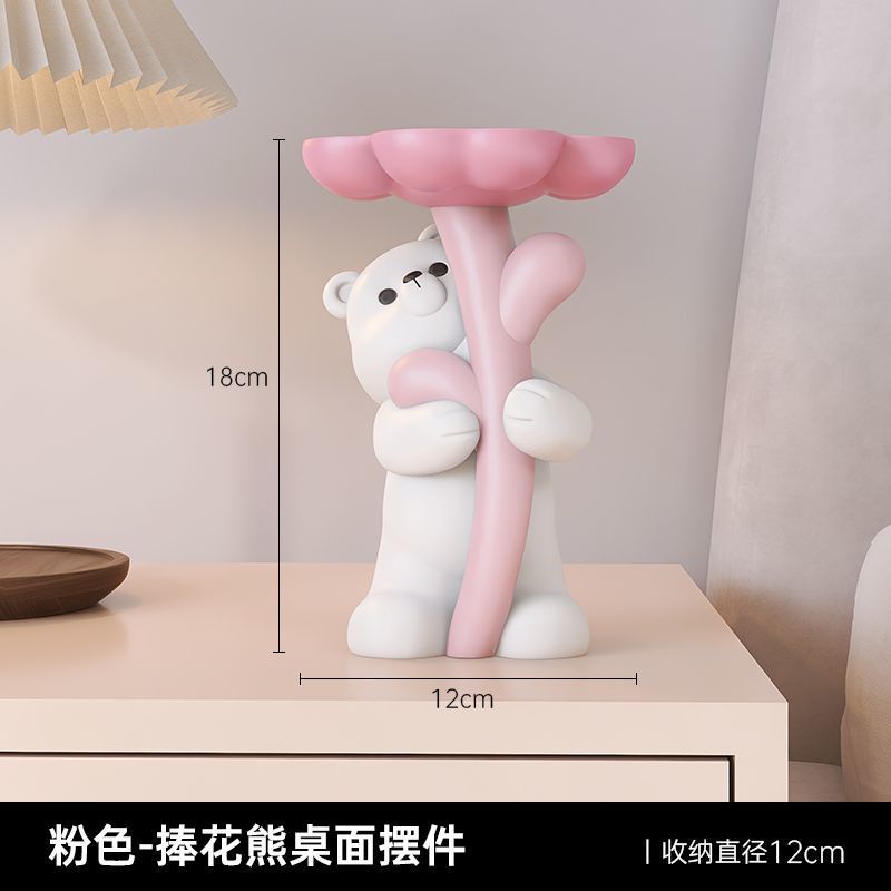 사랑스러운 곰 바닥 장식품 거실 스타일 방 장식 홈 가구 침실 배열 집들이 선물
