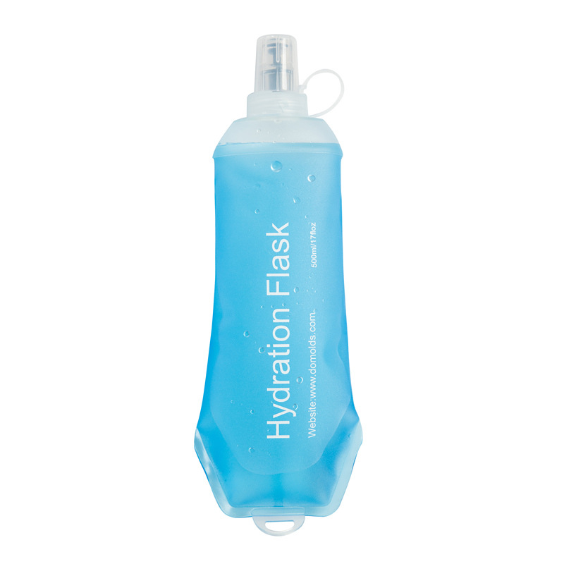 现货运动软水瓶 折叠TPU软水瓶 马拉松饮水500ML TPU water flask